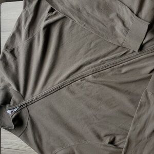 Cerruti 1881 Light Olive Green Full Zip Maglia Tricot Cardigan XXL NWT